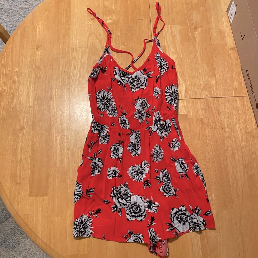 Divided Floral Romper